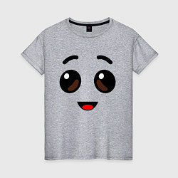 Футболка хлопковая женская ЛИЦО БАНАНА ИЗ FORTNITE, цвет: меланж