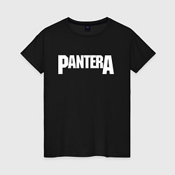 Футболка хлопковая женская PANTERA, цвет: черный