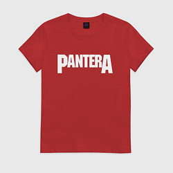 Футболка хлопковая женская PANTERA, цвет: красный