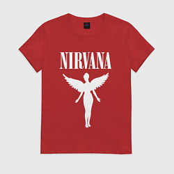 Футболка хлопковая женская NIRVANA, цвет: красный