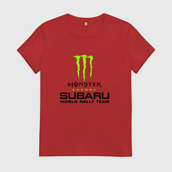 Футболка хлопковая женская MONSTER ENERGY Z, цвет: красный