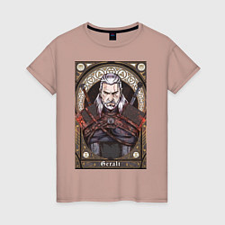 Женская футболка The Witcher, Geralt, Ведьмак,