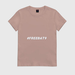 Футболка хлопковая женская FREEBAT9 Evelone, цвет: пыльно-розовый