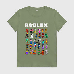 Футболка хлопковая женская ROBLOX PIGGY, цвет: авокадо