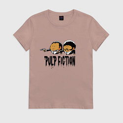 Футболка хлопковая женская Pulp fiction, цвет: пыльно-розовый