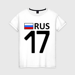 Футболка хлопковая женская RUS 17, цвет: белый