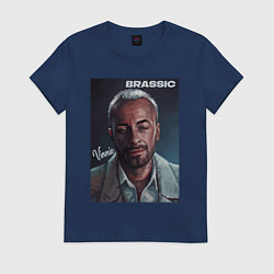 Футболка хлопковая женская Голяк Brassic Винни, цвет: тёмно-синий