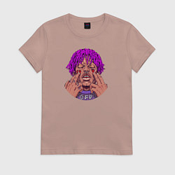 Футболка хлопковая женская Lil Uzi Vert, цвет: пыльно-розовый