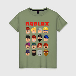 Футболка хлопковая женская ROBLOX, цвет: авокадо