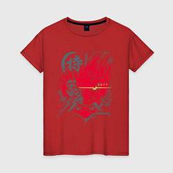 Футболка хлопковая женская Samurai 77 V 2, цвет: красный