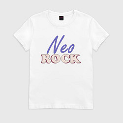 Футболка хлопковая женская Neo Rock, цвет: белый