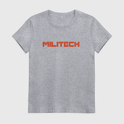 Футболка хлопковая женская Militech, цвет: меланж