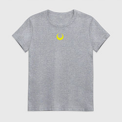 Футболка хлопковая женская Sailor Moon, цвет: меланж