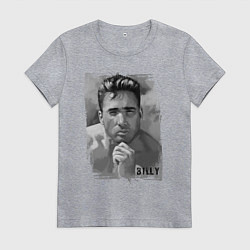 Футболка хлопковая женская Гачи Билли Херрингтон арт, цвет: меланж