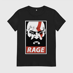 Футболка хлопковая женская RAGE GOW, цвет: черный