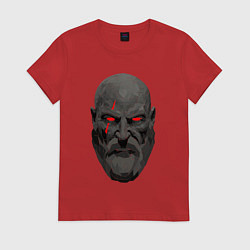 Футболка хлопковая женская Kratos ART, цвет: красный