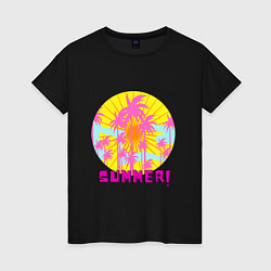 Женская футболка Скоро лето Summer