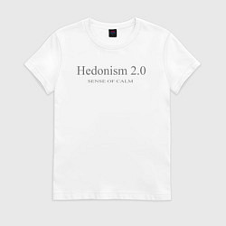 Футболка хлопковая женская HEDONISM гедонизм, цвет: белый