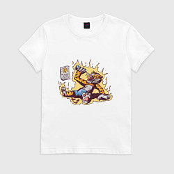 Футболка хлопковая женская Tiger Hot Chili Pepper, цвет: белый