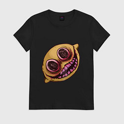 Футболка хлопковая женская LemonDemon Friday Night Funkin, цвет: черный