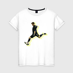 Футболка хлопковая женская Iker Casillas, цвет: белый