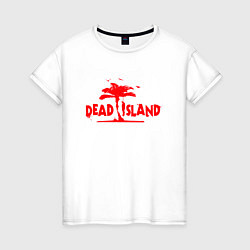 Футболка хлопковая женская Dead island, цвет: белый