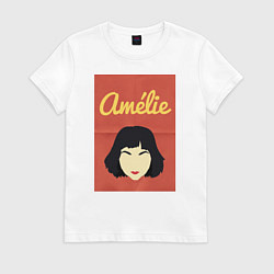 Футболка хлопковая женская Amelie, цвет: белый