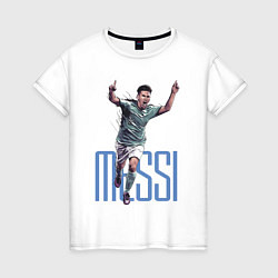 Женская футболка Lionel Messi Barcelona Argentina Striker!