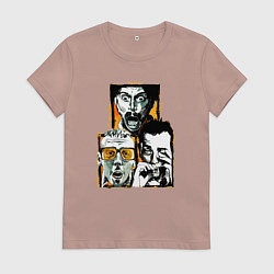 Футболка хлопковая женская Trainspotting, цвет: пыльно-розовый