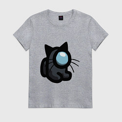 Футболка хлопковая женская Among Us, цвет: меланж