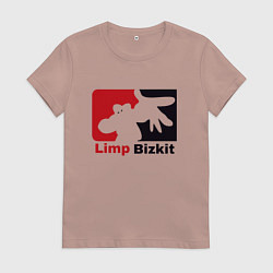 Футболка хлопковая женская Limp Bizkit, цвет: пыльно-розовый