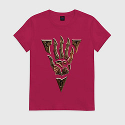 Футболка хлопковая женская Символ Морровинда, цвет: маджента