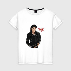 Женская футболка BAD Майкл Джексон