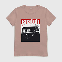 Футболка хлопковая женская Большой куш Гай Ричи, цвет: пыльно-розовый