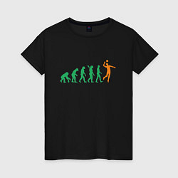 Женская футболка Эволюция волейбола