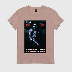 Футболка хлопковая женская Terminator JD, цвет: пыльно-розовый