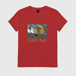 Футболка хлопковая женская Elden Ring Pot Горшок, цвет: красный