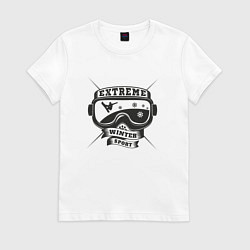 Футболка хлопковая женская EXTREME SHEREGESH, цвет: белый