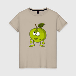 Женская футболка Злое яблоко