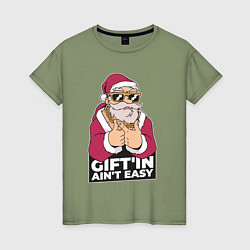 Женская футболка Santa Gangster