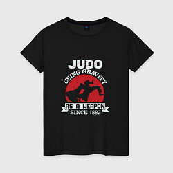 Футболка хлопковая женская Judo Weapon, цвет: черный