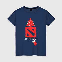 Женская футболка Dota 2- Новый год