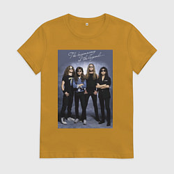 Футболка хлопковая женская Ты помнишь, как всё начиналось?, цвет: горчичный