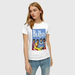 Футболка хлопковая женская The Beatles - world legend!, цвет: белый — фото 2