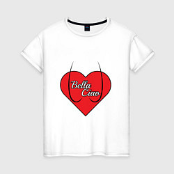 Женская футболка Сердце Белла Чао