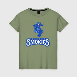 Женская футболка Tennessee smokies - baseball team