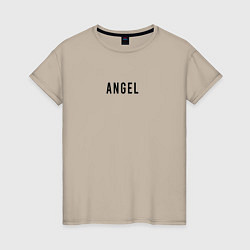 Футболка хлопковая женская She Angel, цвет: миндальный