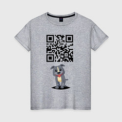 Женская футболка Пожрать есть чё? QR-code!