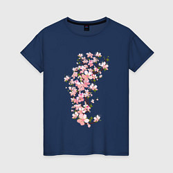 Женская футболка Весна Цветущая сакура Japan
