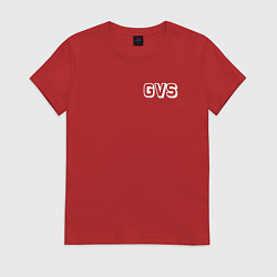 Футболка хлопковая женская GVS NEW, цвет: красный